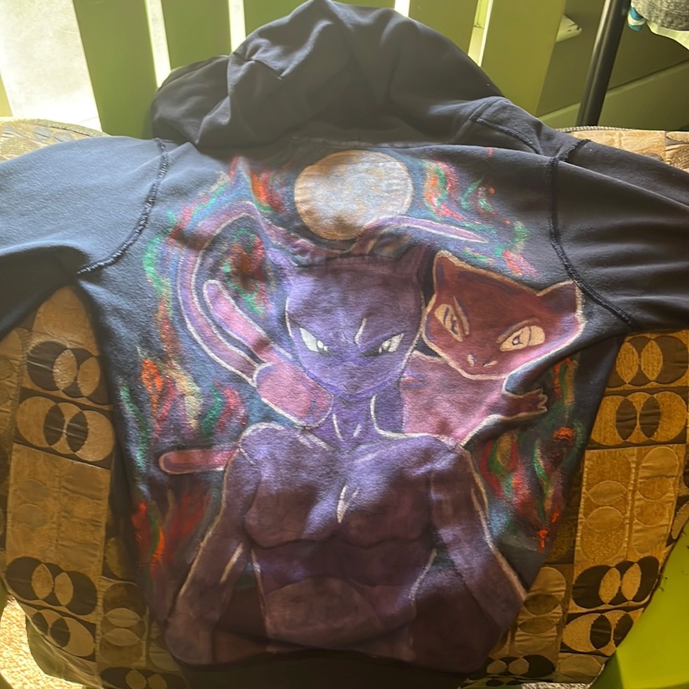 Custom Pokémon painted hoodie